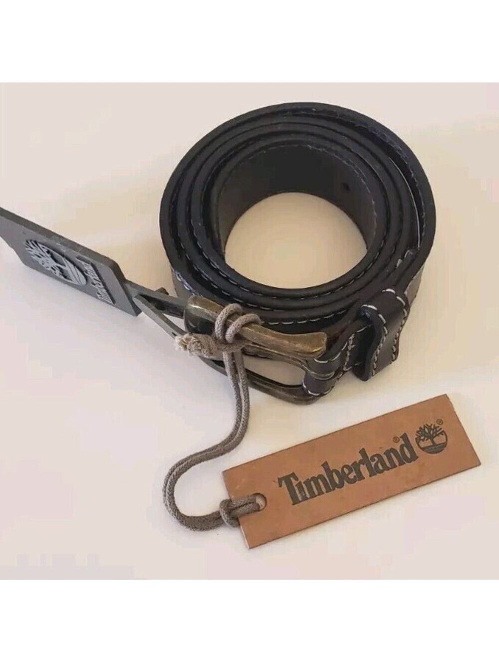 Timberland Leather Belt Boys Size Med Kids Brown 26"-28" Genuine Top Grain NWT